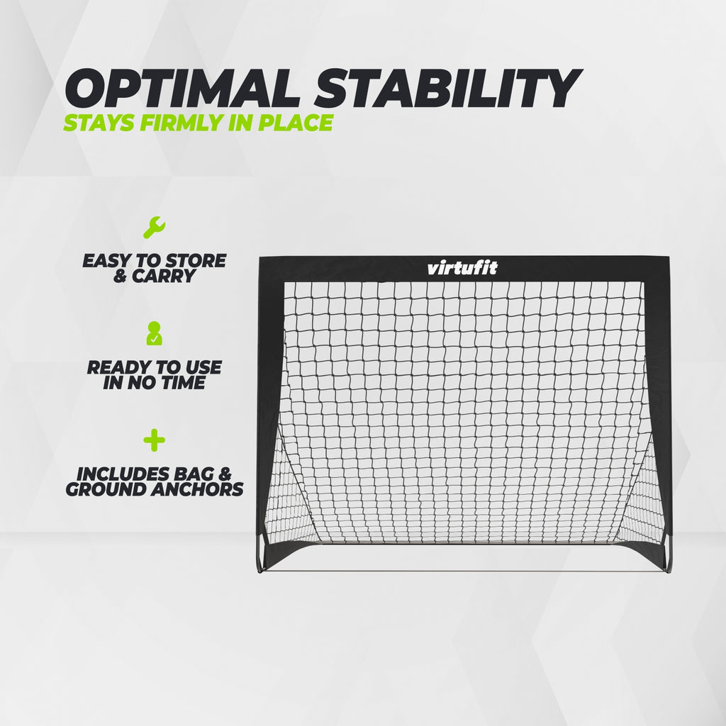 VirtuFit Pop-Up Voetbaldoelen Set - Voetbalgoals - 120 x 90 cm - Tweedekans
