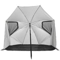 VirtuFit Strandparasol Premium - Windscherm - Strandtent - 200 cm - Grijs - Tweedekans
