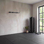 Flow Fitness Wandrek voor Fitnessmatten - Opbergrek - Wandmontage