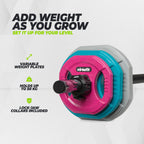 VirtuFit Aerobic Pump Set Pro Rubber - 20 kg - Gekleurd