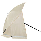 VirtuFit Strandparasol - Windscherm - Strandtent - 160 cm - Beige - Tweedekans