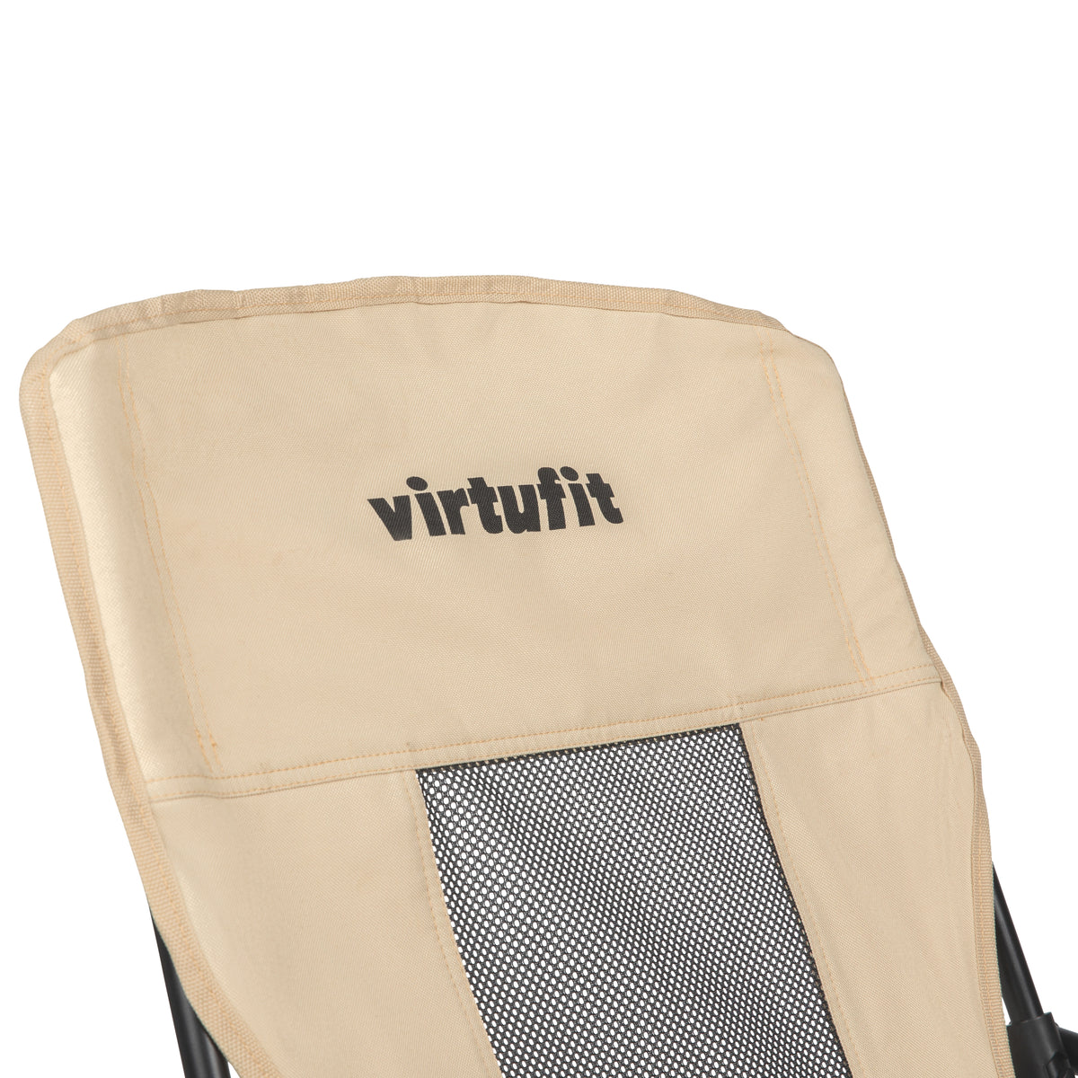 VirtuFit Strandstoel opvouwbaar - Campingstoel - Beige - Tweedekans