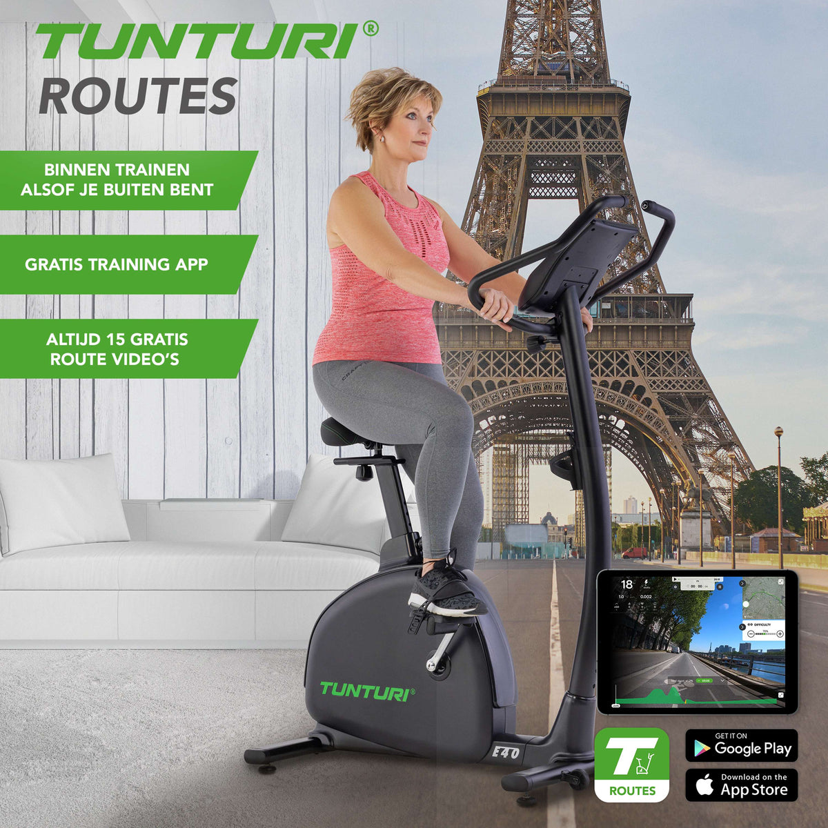 Tunturi Signature E40 Hometrainer - Showroommodel