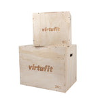 VirtuFit Houten Plyo Box 3-in-1 - Groot - 50 x 60 x 75 cm