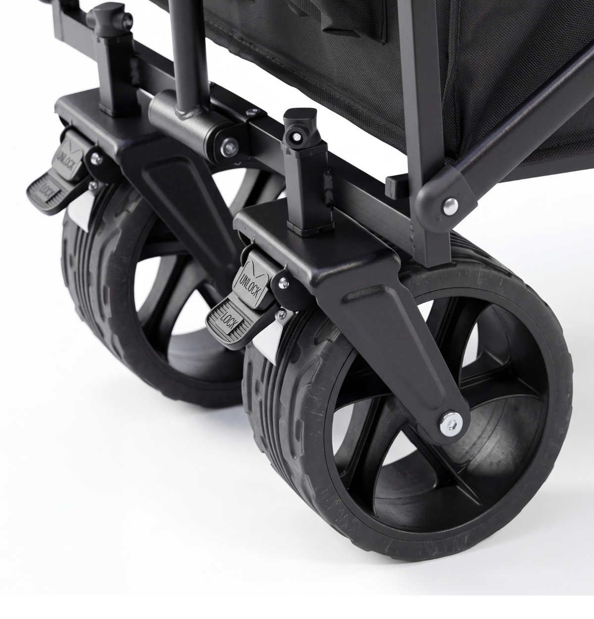 VirtuFit FW100 Opvouwbare Bolderkar - 150 kg Draagvermogen - Incl. Afdekhoes - Zwart