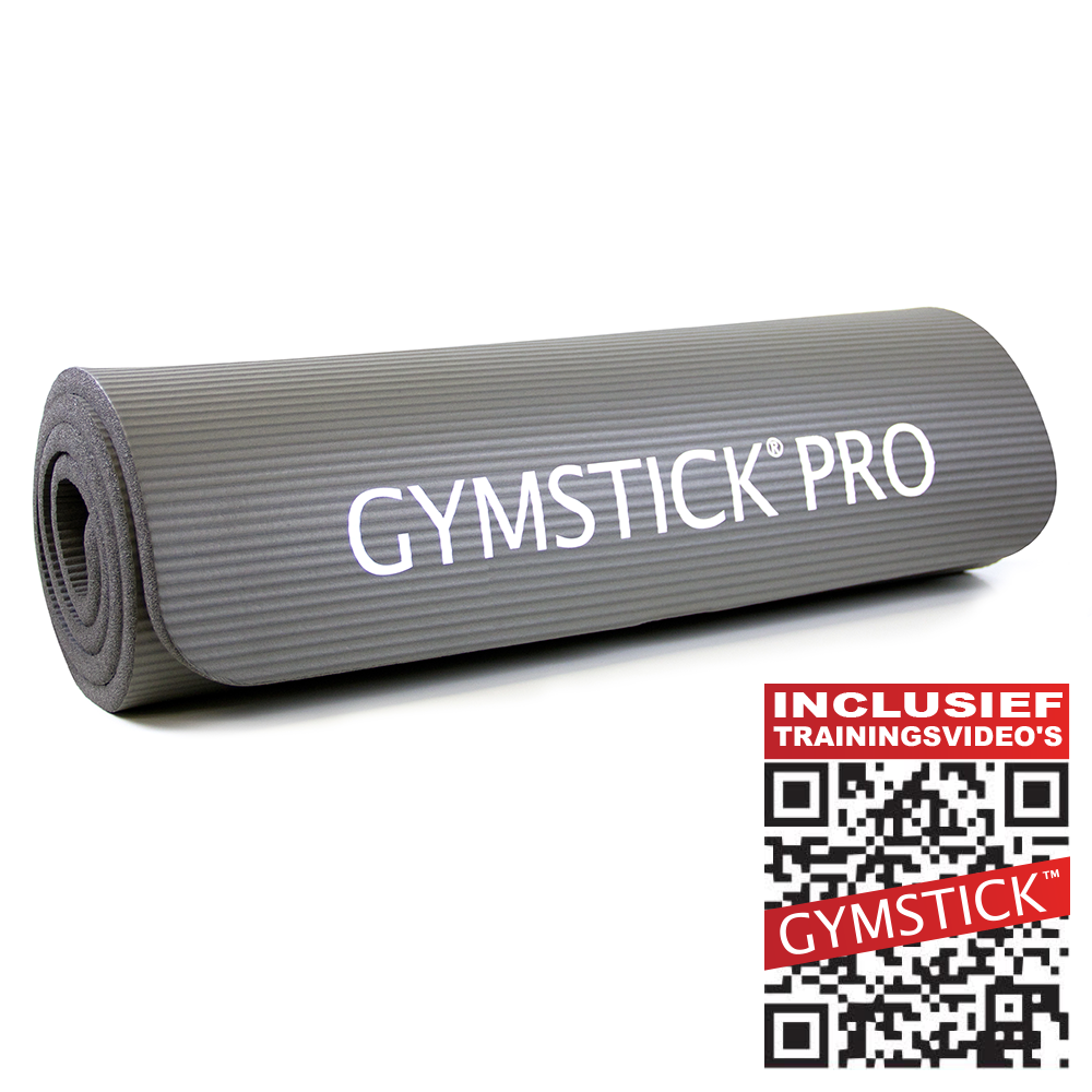Gymstick fitnessmat NBR Grijs - Met Online Trainingsvideo's met grote korting