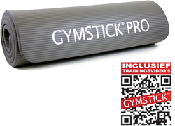 Fitwinkel.nl Gymstick fitnessmat NBR Grijs - Met Online Trainingsvideo's aanbieding