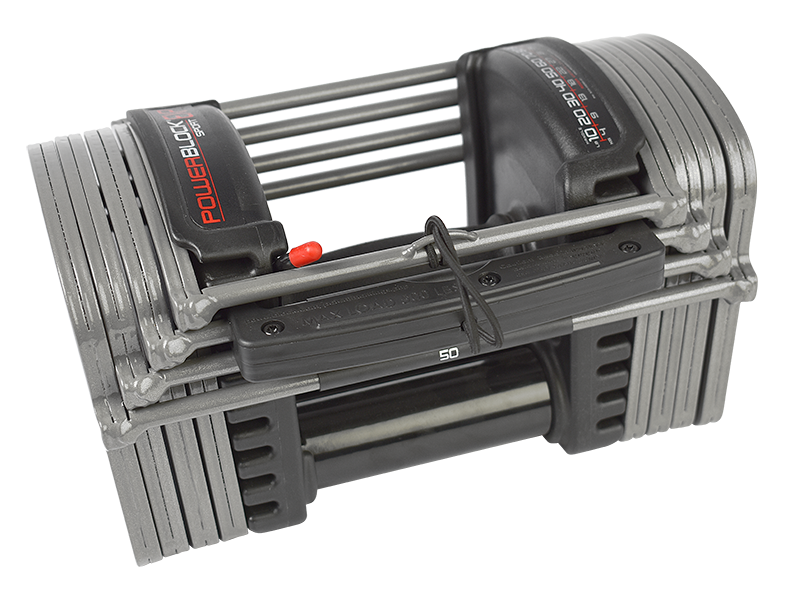PowerBlock Sport EXP Set 5-50 - Verstelbare dumbbellset - 2,2 tot 22,7 kg