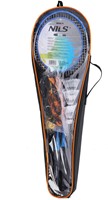 NILS Steeltec Badmintonset - Complete Set - Blauw/Zwart-2