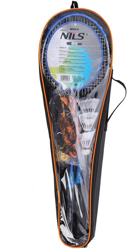 NILS Steeltec Badmintonset - Complete Set - Blauw/Zwart-2