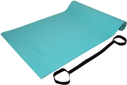 Tunturi PVC Yogamat - Fitnessmat - 182 x 61 x 0,4 cm - Turquoise