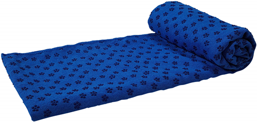 Tunturi Siliconen Yoga Handdoek - 183 x 67 cm - Blauw