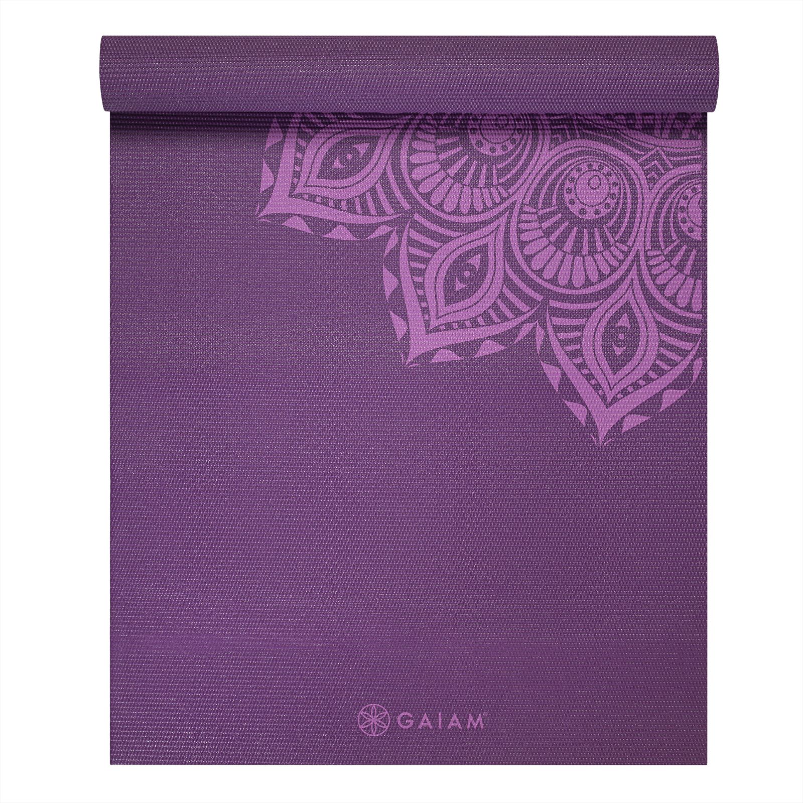 Gaiam Gaiam Purple Mandala Yoga Mat 6mm Premium – accessories – shop at  Booztlet