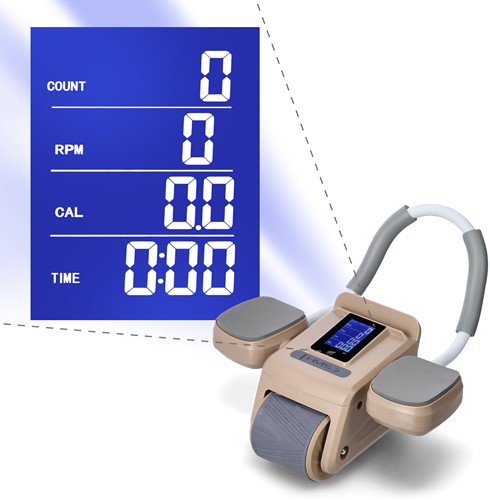 HMS Buikspierwiel met LCD Display - Ab Wheel - Display Functies Overzicht + Detail