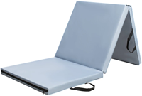 HMS Premium Opvouwbare Fitness Mat - Grijs - 1 Vouw Hoog