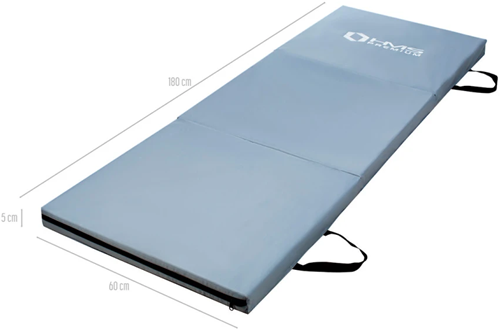HMS Premium Opvouwbare Fitness Mat - Grijs - Afmetingen