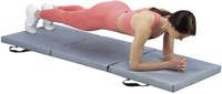 HMS Premium Opvouwbare Fitness Mat - Grijs - Planken