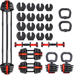 HMS 3-in-1 Verstelbare Dumbbell Set - 43,5 kg