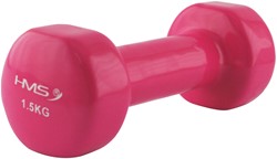 HMS Gietijzeren Dumbbell met Vinyl Coating - 1,5 kg