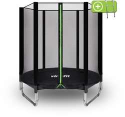 VirtuFit Trampoline met Veiligheidsnet - Zwart - 183 cm