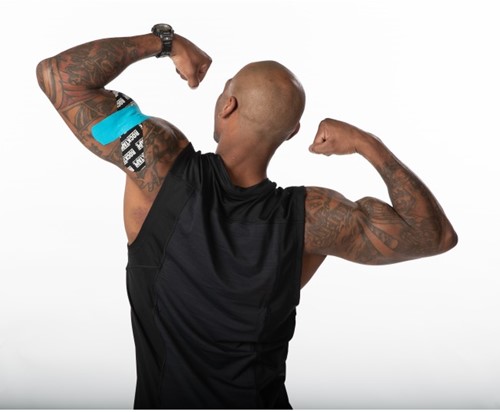 RockTape Classic Kinesiotape - Sporttape - 5 cm x 5 m - Blauw Ruit