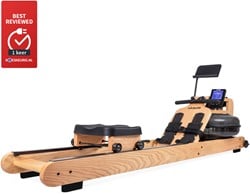 VirtuFit Elite Water Resistance Houten Roeitrainer - Hout/Oak - Gratis trainingsschema