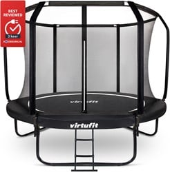VirtuFit Premium Trampoline met Veiligheidsnet - Zwart - 305 cm