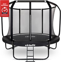 VirtuFit Premium Trampoline met Veiligheidsnet - Zwart - 366 cm