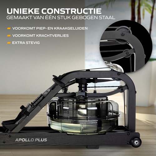 Fluid Rower Apollo Plus Roeitrainer - unieke contructie