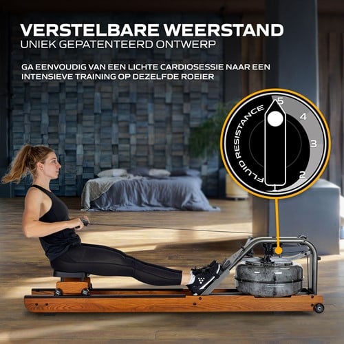 Fluid Rower Fitness Apollo Pro V Roeitrainer sfeerbeeld