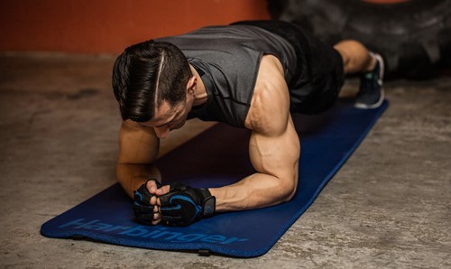 Harbinger Anti-Microbial DuraFoam Fitness Mat - Blauw-3