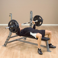 Body-Solid Pro Club Line Olympic Flat Halterbank-2