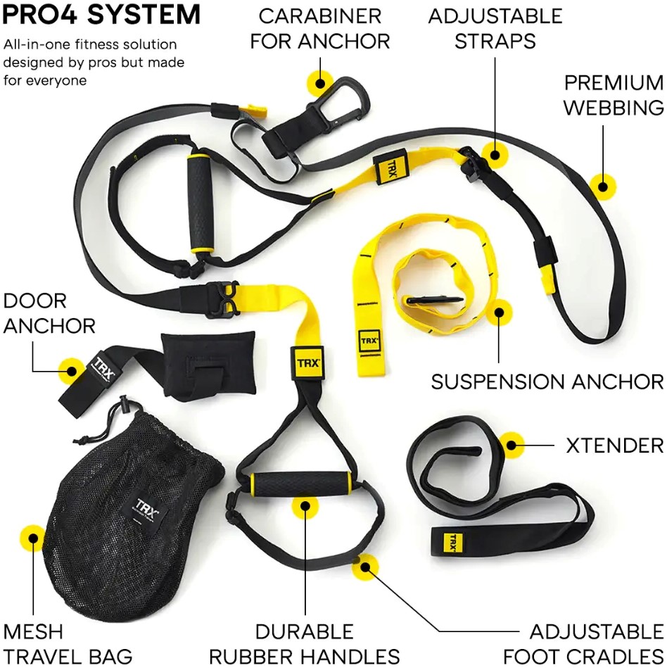 TRX Pro4 Suspension Trainer | Fitwinkel.nl