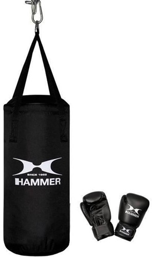 Hammer FIT Boxing Set Junior - 50 cm Bokszak + 6 oz Bokshandschoenen