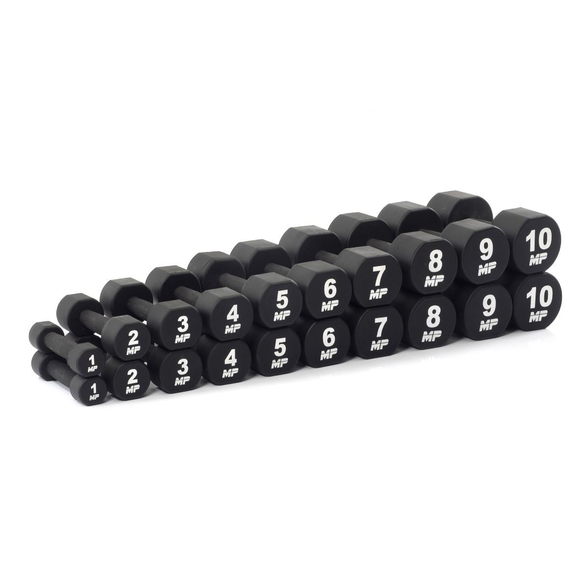 Muscle Power PU Dumbbell Set - 20 x 1-10 kg
