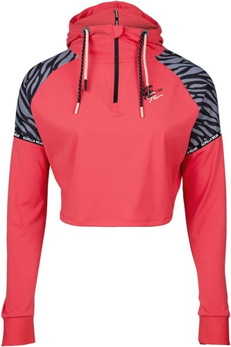 Gorilla Wear Zion Cropped Hoodie - Rood - foto 4