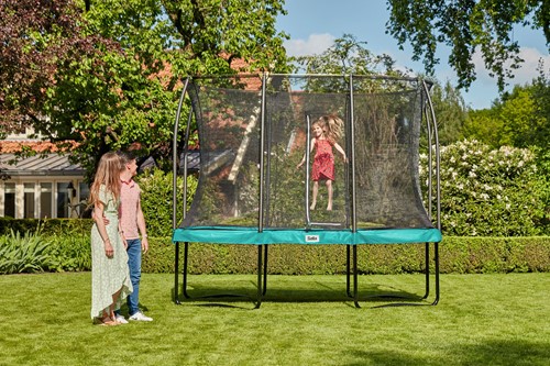 Salta Comfort Edition Trampoline met Veiligheidsnet - 366 x 244 cm - Groen