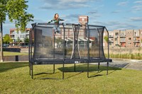 Salta Premium Edition Trampoline met Veiligheidsnet - Zwart - 214 x 153 cm