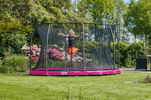 Salta Comfort Edition Ground Trampoline met Veiligheidsnet - 213 cm - Roze