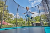 Salta - Comfort Edition Ground Trampoline met Veiligheidsnet - 153 x 214 cm - Groen