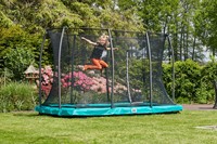 Salta - Comfort Edition Ground Trampoline met Veiligheidsnet - 305 x 214 cm - Groen