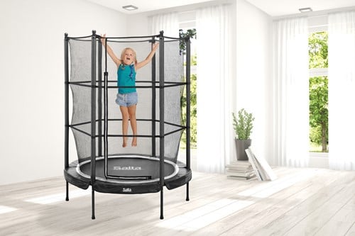 Salta Junior Trampoline met Veiligheidsnet - 131 cm - Zwart