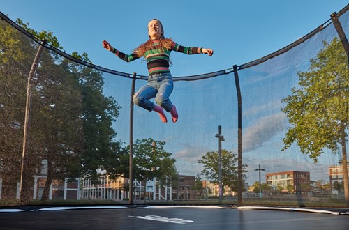 Salta Premium Edition Trampoline met Veiligheidsnet - Zwart - 213 cm
