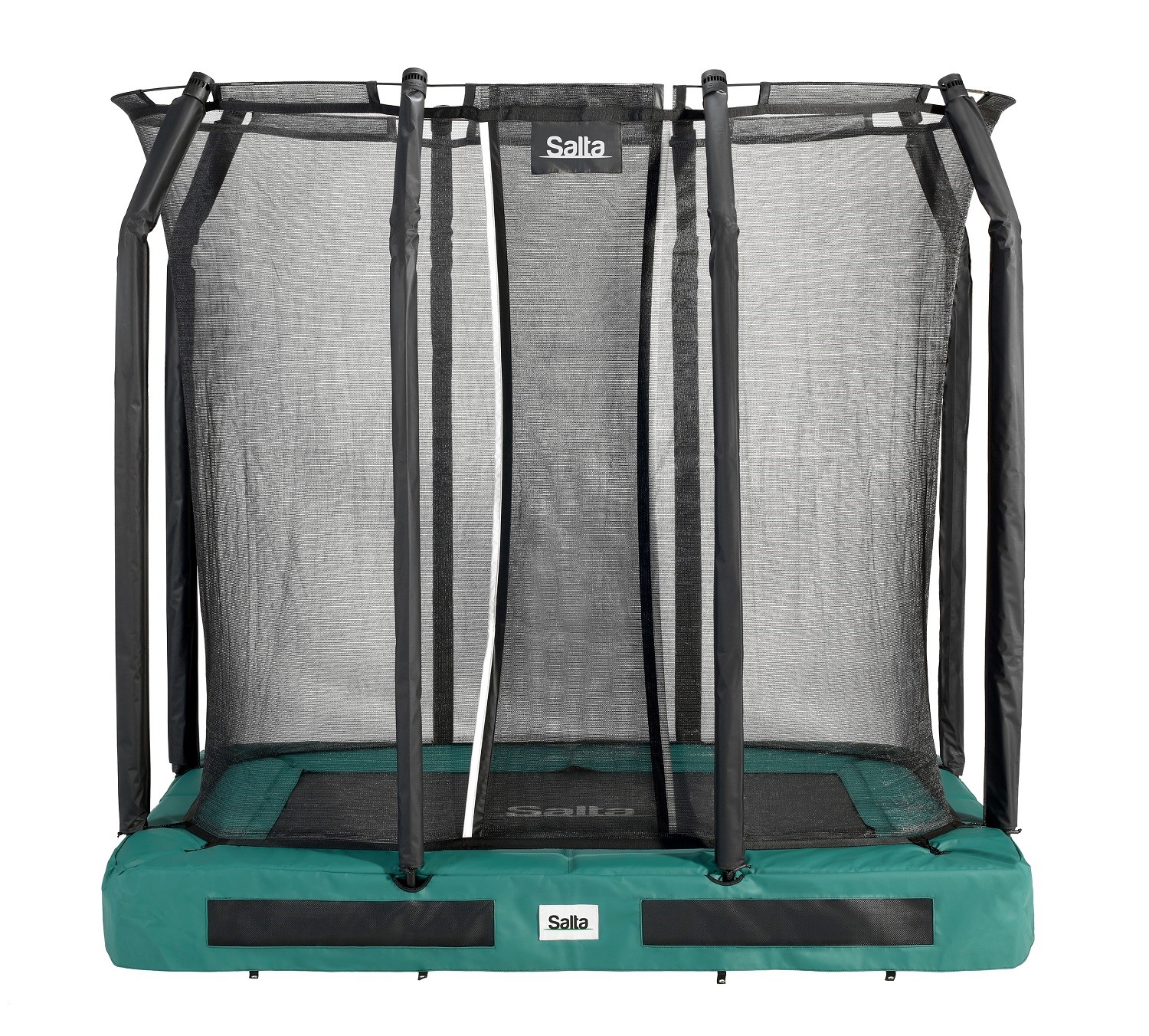 Salta Premium Ground Trampoline met Veiligheidsnet - 214 x 153 cm - Groen