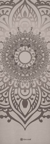 Gaiam Yoga Mat - Sustained Grey Sundial Layers - 5 mm 