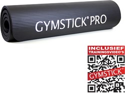 Fitwinkel.nl Gymstick NBR Fitnessmat Pro - 160 x 40 x 1 cm - Zwart - Met Online Trainingsvideo's aanbieding
