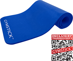 Fitwinkel.nl Gymstick Fitnessmat Comfort Blue - Met Online Trainingsvideo's aanbieding