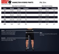 Gorilla Wear Hamilton Hybrid Trainingsbroek - Zwart