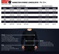 Gorilla Wear Hybrid Long Sleeve - Zwart