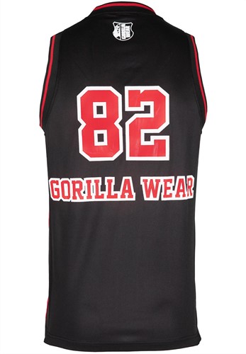 Gorilla Wear San Mateo Jersey Tank Top Zwart Rood 2XL